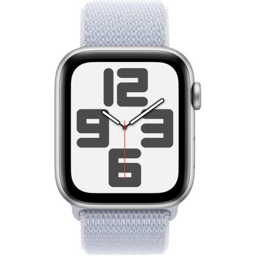 Смарт-часы Apple Watch SE (2024) 40mm Silver Aluminium Case with Blue Cloud Sport Loop (MXEE3)