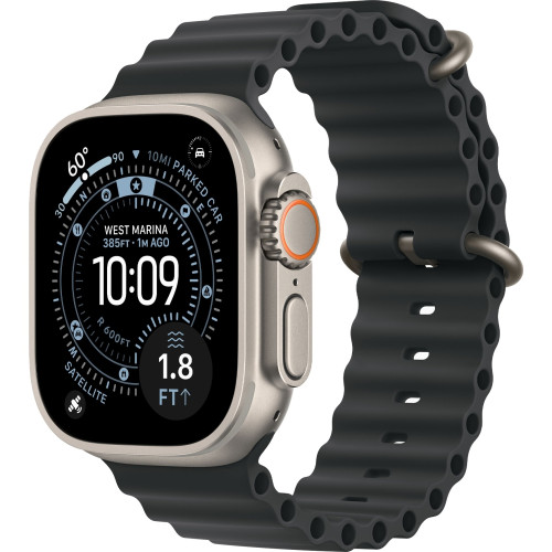 Смарт-часы Apple Watch Ultra 3 (2025) 49mm Natural Titanium Case with Black Ocean Band