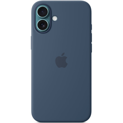 Чехол Apple Silicone Case with MagSafe для iPhone 16 Plus Denim