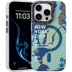 Чехол Benks Magnetic City Case with MagSafe для iPhone 16 Pro Max New York