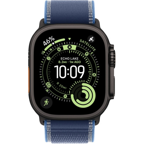 Смарт-часы Apple Watch Ultra 3 (2025) 49mm Black Titanium Case with Blue/Bright Blue Trail Loop M/L