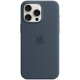 Силиконовый чехол Apple MagSafe для iPhone 15 Pro Max Storm Blue