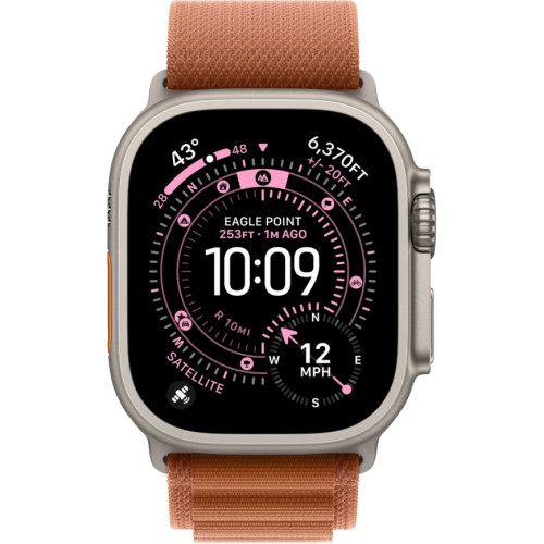 Смарт-часы Apple Watch Ultra 3 (2025) 49mm Natural Titanium Case with Terra Cotta Alpine Loop M