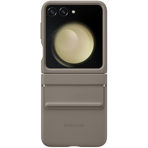 Чехол Samsung Series для Galaxy Z Flip 5 Flap Eco-Leather Case Etoupe