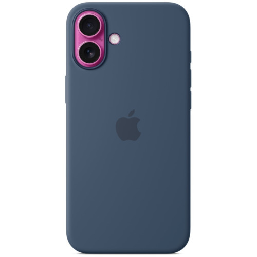 Чехол Apple Silicone Case with MagSafe для iPhone 16 Plus Denim