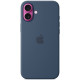 Чехол Apple Silicone Case with MagSafe для iPhone 16 Plus Denim
