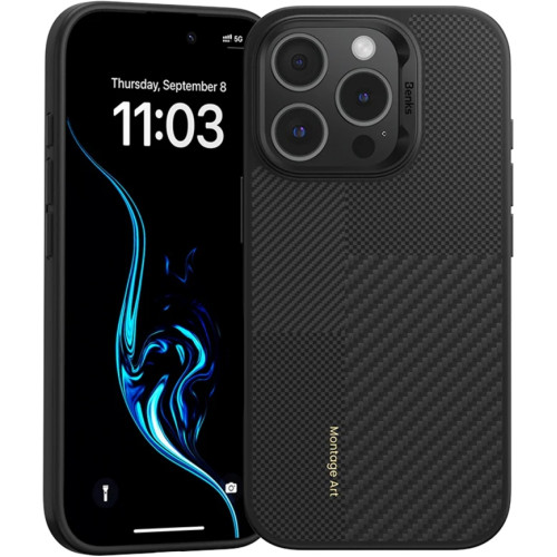 Чехол Benks Montage ArmorAir Case built with Kevlar для iPhone 16 Pro Black