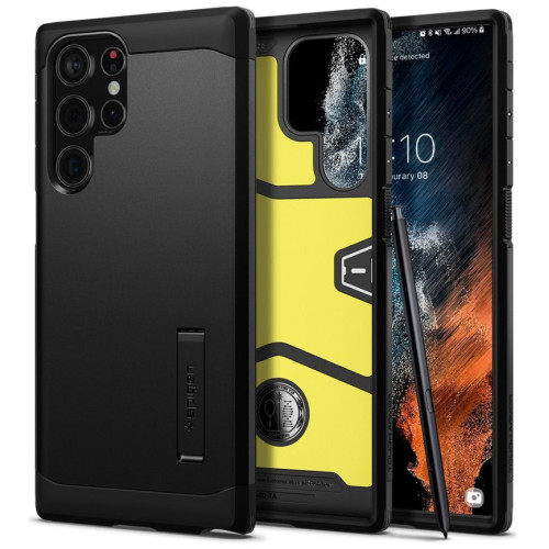 Чехол Spigen Tough Armor Galaxy S22 Ultra (ACS03923) Black