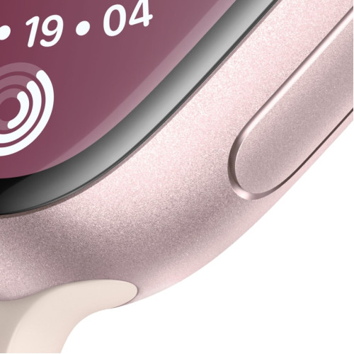 Смарт-часы Apple Watch Series 9 41mm Pink Aluminum Case with Light Pink Sport Band M/L (MR943)