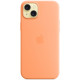 Силиконовый чехол Apple MagSafe для iPhone 15 Plus Orange Sorbet