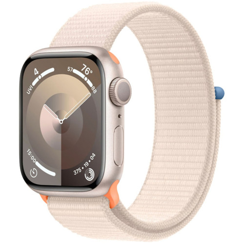 Смарт-часы Apple Watch Series 9 45mm Starlight Aluminum Case with Starlight Sport Loop (MR983)