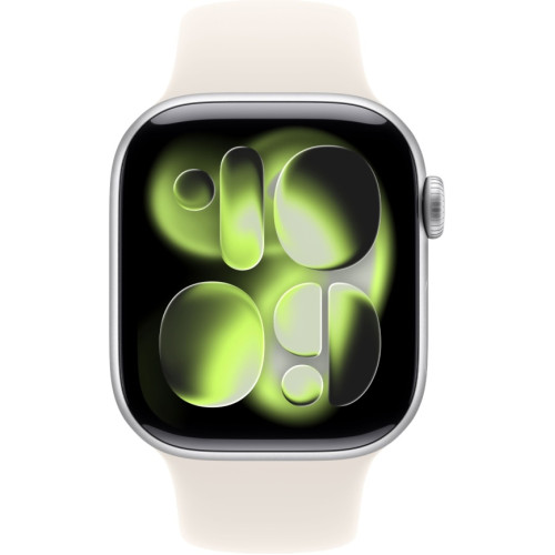 Смарт-часы Apple Watch Series 11 42mm Silver Aluminium Case with Starlight Sport Band S/M