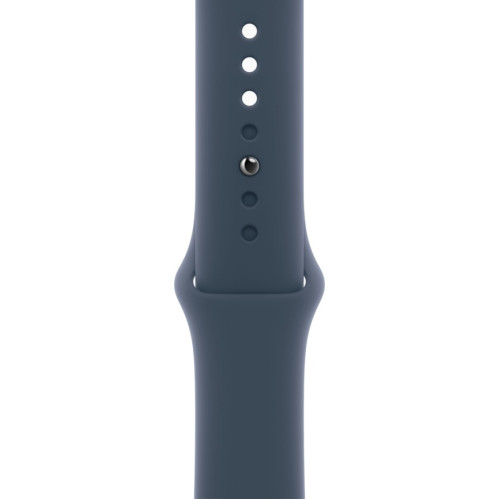 Смарт-часы Apple Watch SE (2023) 44mm Silver Aluminium Case with Storm Blue Sport Band M/L (MREE3)