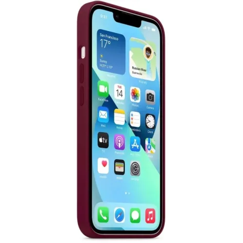 Накладка силиконовая MItrifON для iPhone 13 Pro (20550) Vinous