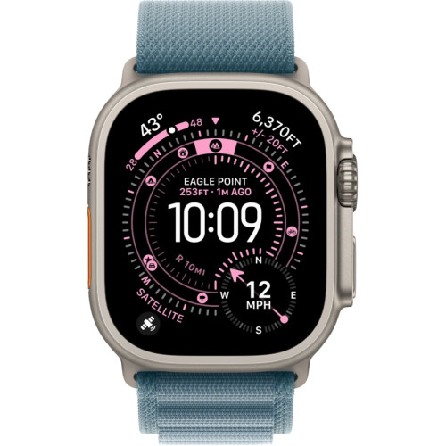Смарт-часы Apple Watch Ultra 3 (2025) 49mm Natural Titanium Case with Light Blue Alpine Loop S