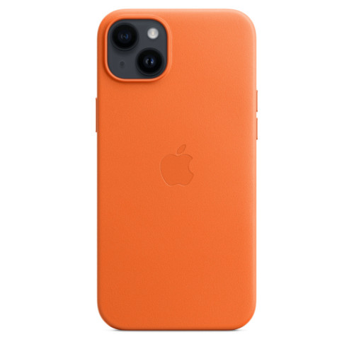 Кожаный чехол Apple для iPhone 14 Plus Orange