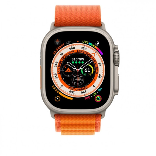 Ремешок Apple Watch Ultra 49mm Orange Alpine Loop S