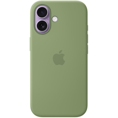 Чехол Apple Silicone Case with MagSafe для iPhone 17 Light Moss