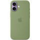 Чехол Apple Silicone Case with MagSafe для iPhone 17 Light Moss