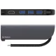 Хаб Deppa USB-C 5 в 1 (73125) Space Gray