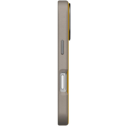 Чехол Uniq Lyden DS Dual-Tone Premium Leatherette Case with MagClick для iPhone 17 Pro Canary Yellow/Flint Gray