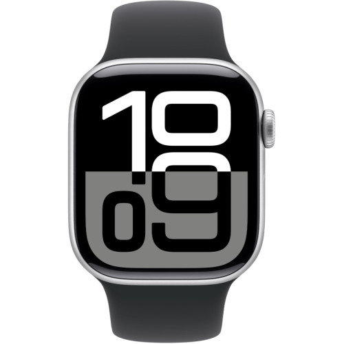 Смарт-часы Apple Watch Series 10 42mm Silver Aluminum Case with Black Sport Band M/L