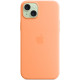 Силиконовый чехол Apple MagSafe для iPhone 15 Plus Orange Sorbet