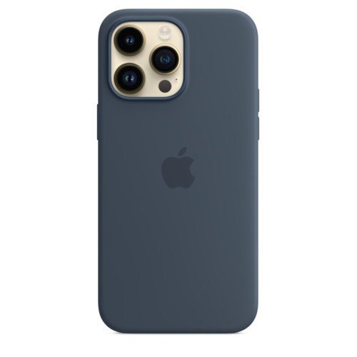 Силиконовый чехол Apple MagSafe для iPhone 14 Pro Max Storm Blue