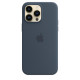 Силиконовый чехол Apple MagSafe для iPhone 14 Pro Max Storm Blue