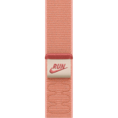 Смарт-часы Apple Watch SE (2025) 44mm Midnight Aluminum Case with Alpenglow Pink Nike Sport Loop