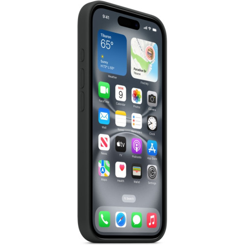 Чехол Apple Silicone Case with MagSafe для iPhone 16 Black