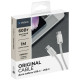 Кабель Deppa Original, USB-C/USB-C, 60Вт, 1м, 72554 White