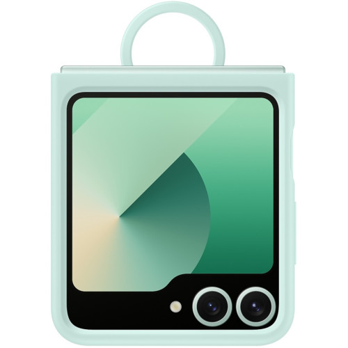 Чехол Samsung Silicone Case with Ring для Galaxy Z Flip6 Mint Green