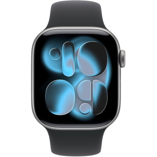Смарт-часы Apple Watch Series 11 46mm Space Grey Aluminium Case with Black Sport Band M/L