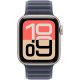 Смарт-часы Apple Watch SE (2025) 44mm Starlight Aluminum Case with Navy Magnetic Link S/M