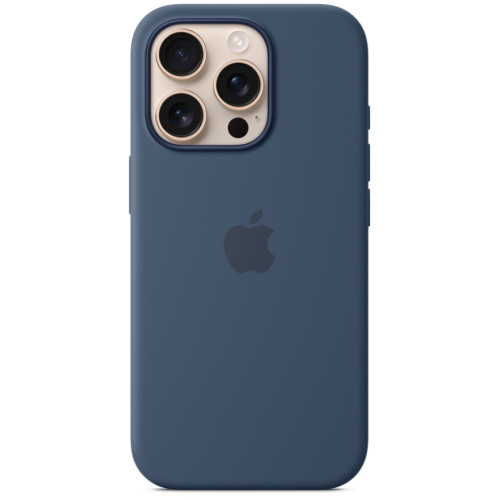 Чехол Apple Silicone Case with MagSafe для iPhone 16 Pro Max Denim