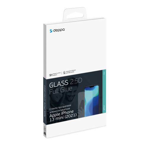 Защитное стекло Deppa iPhone 13 Mini (62789)