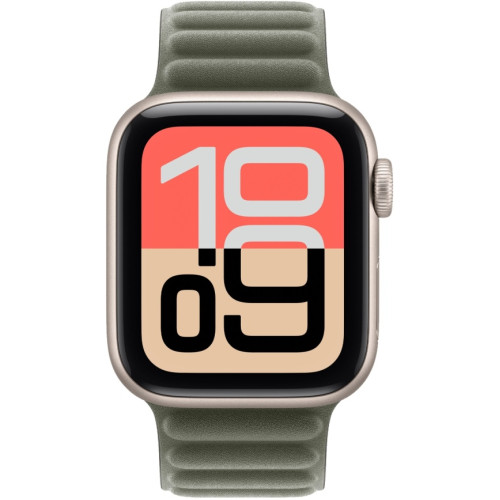 Смарт-часы Apple Watch SE (2025) 44mm Starlight Aluminum Case with Sage Gray Magnetic Link S/M