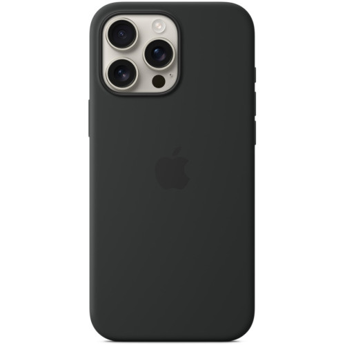 Чехол Apple Silicone Case with MagSafe для iPhone 16 Pro Max Black