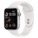 Смарт-часы Apple Watch Series SE GPS 44mm Silver/White Sport Band (MNK23)