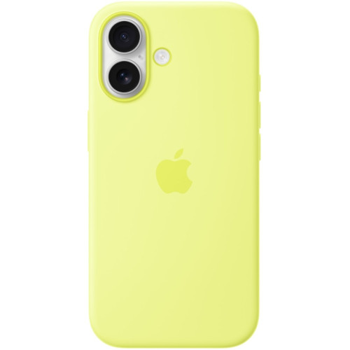 Чехол Apple Silicone Case with MagSafe для iPhone 17 Neon Yellow
