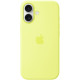 Чехол Apple Silicone Case with MagSafe для iPhone 17 Neon Yellow
