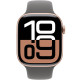 Смарт-часы Apple Watch Series 10 42mm Rose Gold Aluminum Case with Stone Gray Sport Band M/L
