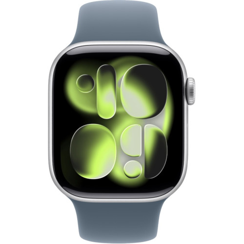 Смарт-часы Apple Watch Series 11 42mm Silver Aluminium Case with Anchor Blue Sport Band M/L