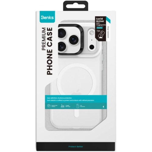 Чехол Benks Lucid Armor Case with MagSafe для iPhone 17 Pro Max White