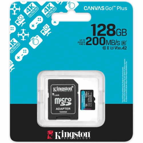 Карта памяти Kingston Canvas Go Plus 128GB MicroSDXC (SDCG4/128GB)