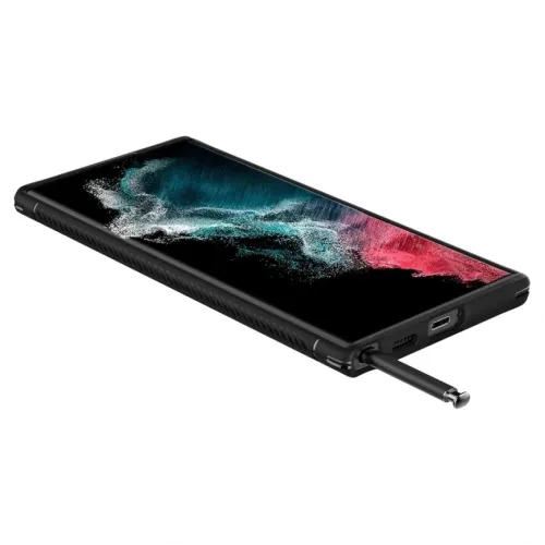 Чехол Spigen Rugged Armor Galaxy S22 Ultra (ACS03914) Matte Black