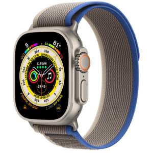 Смарт-часы Apple Watch Ultra GPS + Cellular 49mm Titanium Case with Blue/Gray Trail Loop M/L
