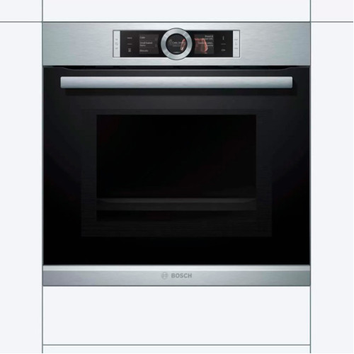 Электрический духовой шкаф Bosch Serie 8 HMG636RS1 Silver