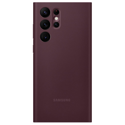 Чехол Samsung Smart Clear View Cover для Galaxy S22 Ultra (EF-ZS908CEEGRU) Burgundy